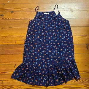 Children’s Copper Key Blue Flower summer dress Large